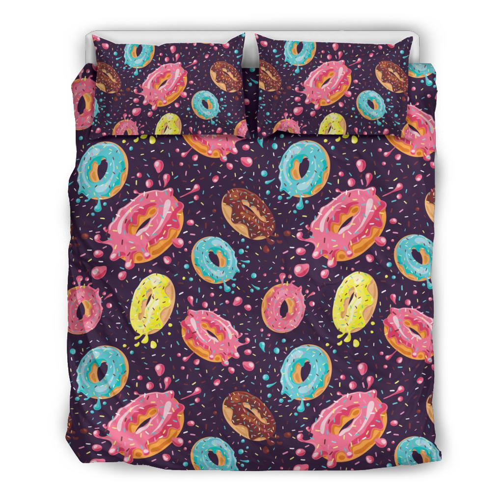 Donut Pattern Print Design DN03 Duvet Cover Bedding Set-JORJUNE.COM