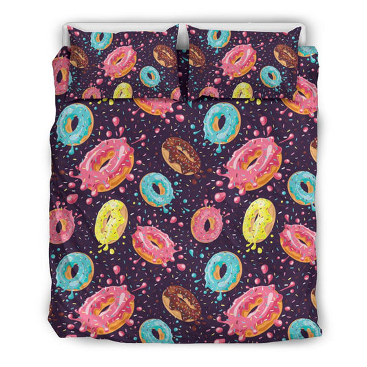 Donut Pattern Print Design DN03 Duvet Cover Bedding Set-JORJUNE.COM