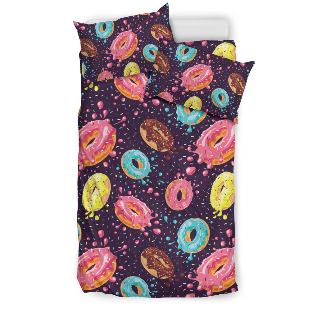 Donut Pattern Print Design DN03 Duvet Cover Bedding Set-JORJUNE.COM