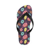 Donut Pattern Print Design DN03 Flip Flops-JorJune