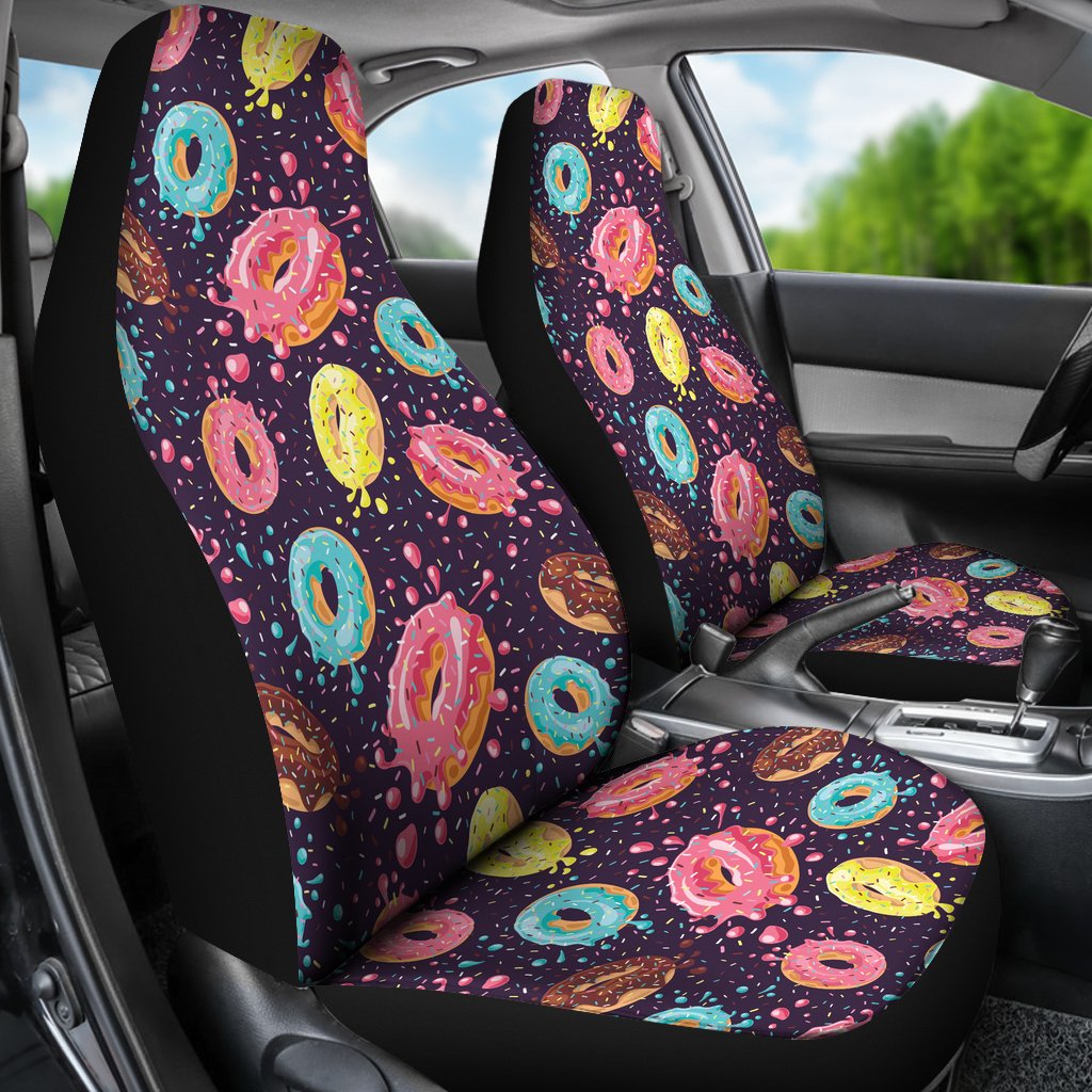 Donut Pattern Print Design DN03 Universal Fit Car Seat Covers