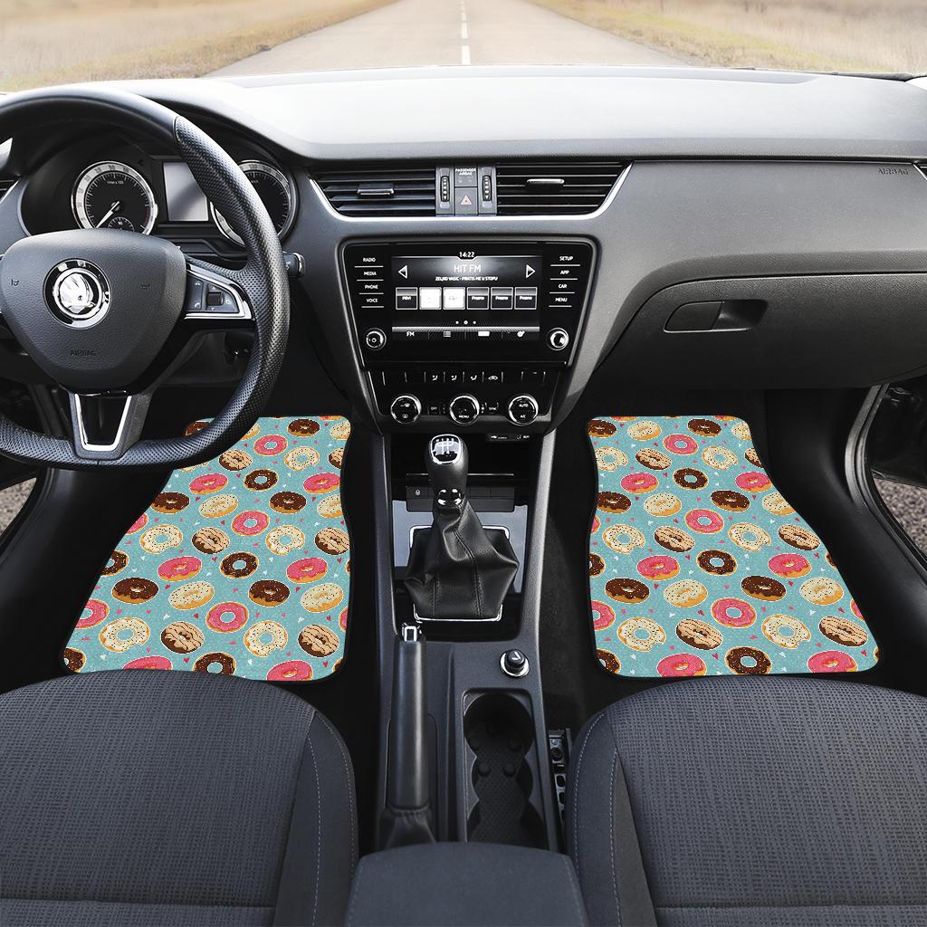 Donut Pattern Print Design DN04 Car Floor Mats-JorJune
