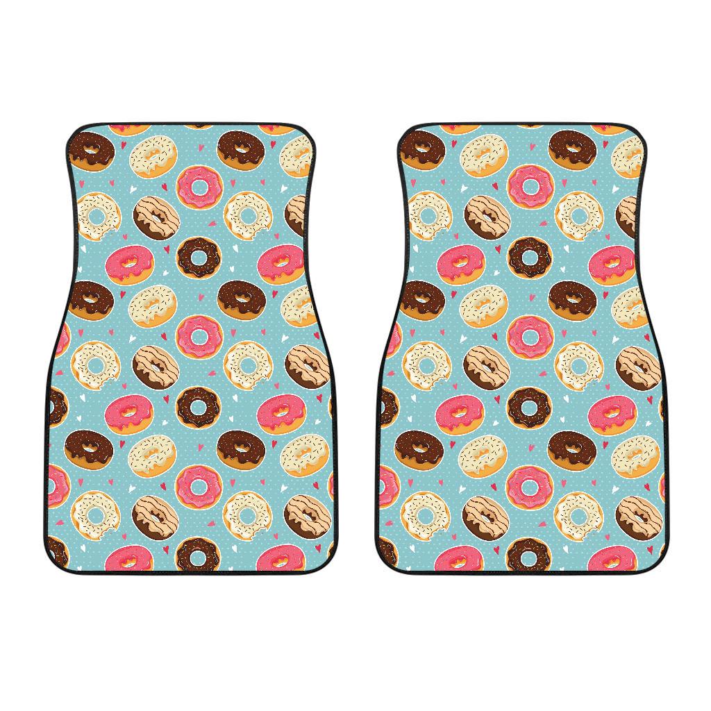 Donut Pattern Print Design DN04 Car Floor Mats-JorJune