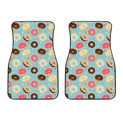 Donut Pattern Print Design DN04 Car Floor Mats-JorJune