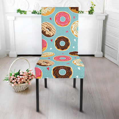 Donut Pattern Print Design DN04 Dining Chair Slipcover-JORJUNE.COM
