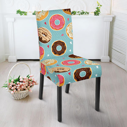 Donut Pattern Print Design DN04 Dining Chair Slipcover-JORJUNE.COM