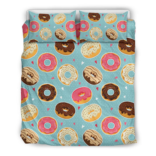 Donut Pattern Print Design DN04 Duvet Cover Bedding Set-JORJUNE.COM