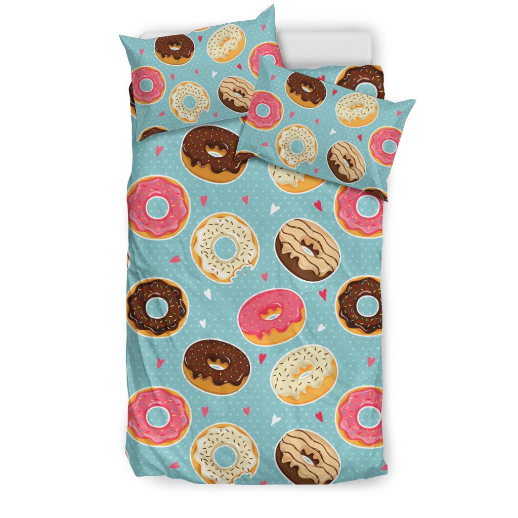 Donut Pattern Print Design DN04 Duvet Cover Bedding Set-JORJUNE.COM