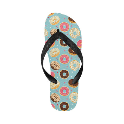 Donut Pattern Print Design DN04 Flip Flops-JorJune