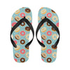 Donut Pattern Print Design DN04 Flip Flops-JorJune