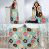 Donut Pattern Print Design DN04 Hooded Blanket-JORJUNE.COM