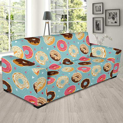 Donut Pattern Print Design DN04 Sofa Slipcover-JORJUNE.COM