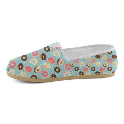 Donut Pattern Print Design DN04 Women Casual Shoes-JorJune.com