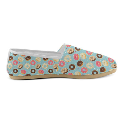 Donut Pattern Print Design DN04 Women Casual Shoes-JorJune.com