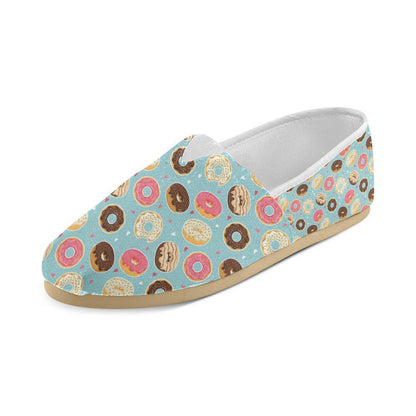 Donut Pattern Print Design DN04 Women Casual Shoes-JorJune.com