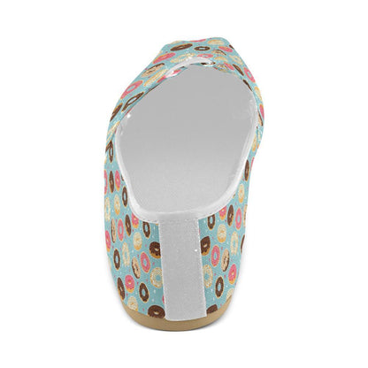 Donut Pattern Print Design DN04 Women Casual Shoes-JorJune.com