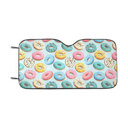 Donut Pattern Print Design DN05 Car Sun Shade-JorJune