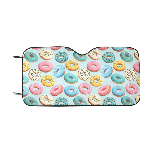 Donut Pattern Print Design DN05 Car Sun Shade-JorJune