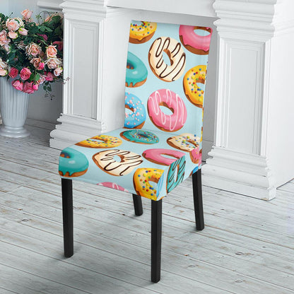 Donut Pattern Print Design DN05 Dining Chair Slipcover-JORJUNE.COM
