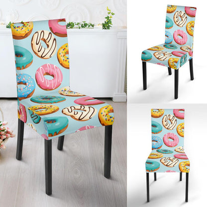 Donut Pattern Print Design DN05 Dining Chair Slipcover-JORJUNE.COM