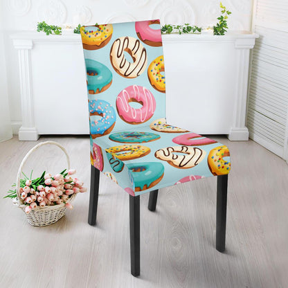 Donut Pattern Print Design DN05 Dining Chair Slipcover-JORJUNE.COM
