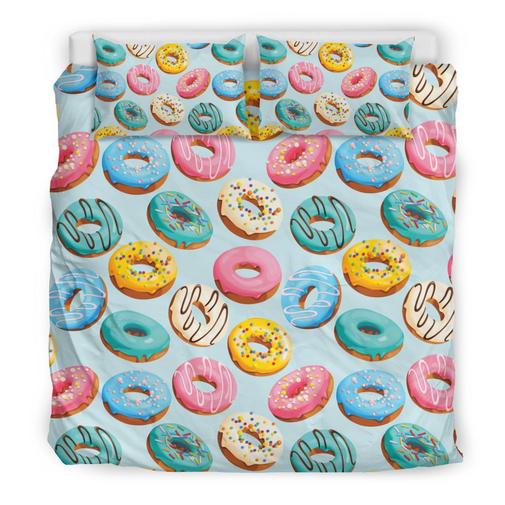 Donut Pattern Print Design DN05 Duvet Cover Bedding Set-JORJUNE.COM