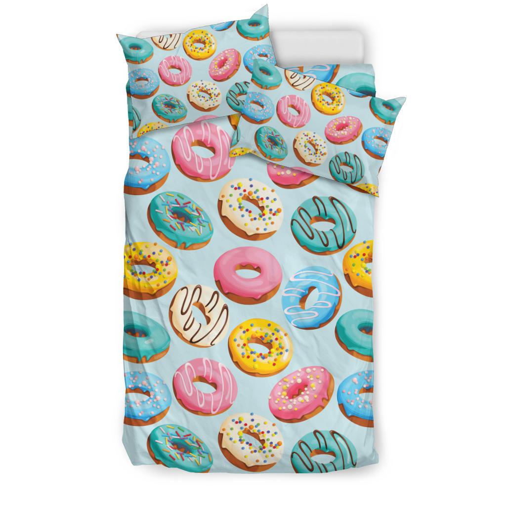 Donut Pattern Print Design DN05 Duvet Cover Bedding Set-JORJUNE.COM