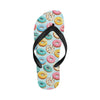 Donut Pattern Print Design DN05 Flip Flops-JorJune