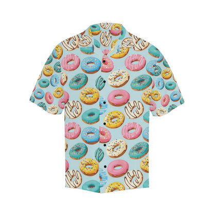Donut Pattern Print Design DN05 Men Hawaiian Shirt-JorJune