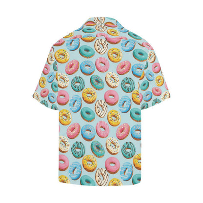 Donut Pattern Print Design DN05 Men Hawaiian Shirt-JorJune