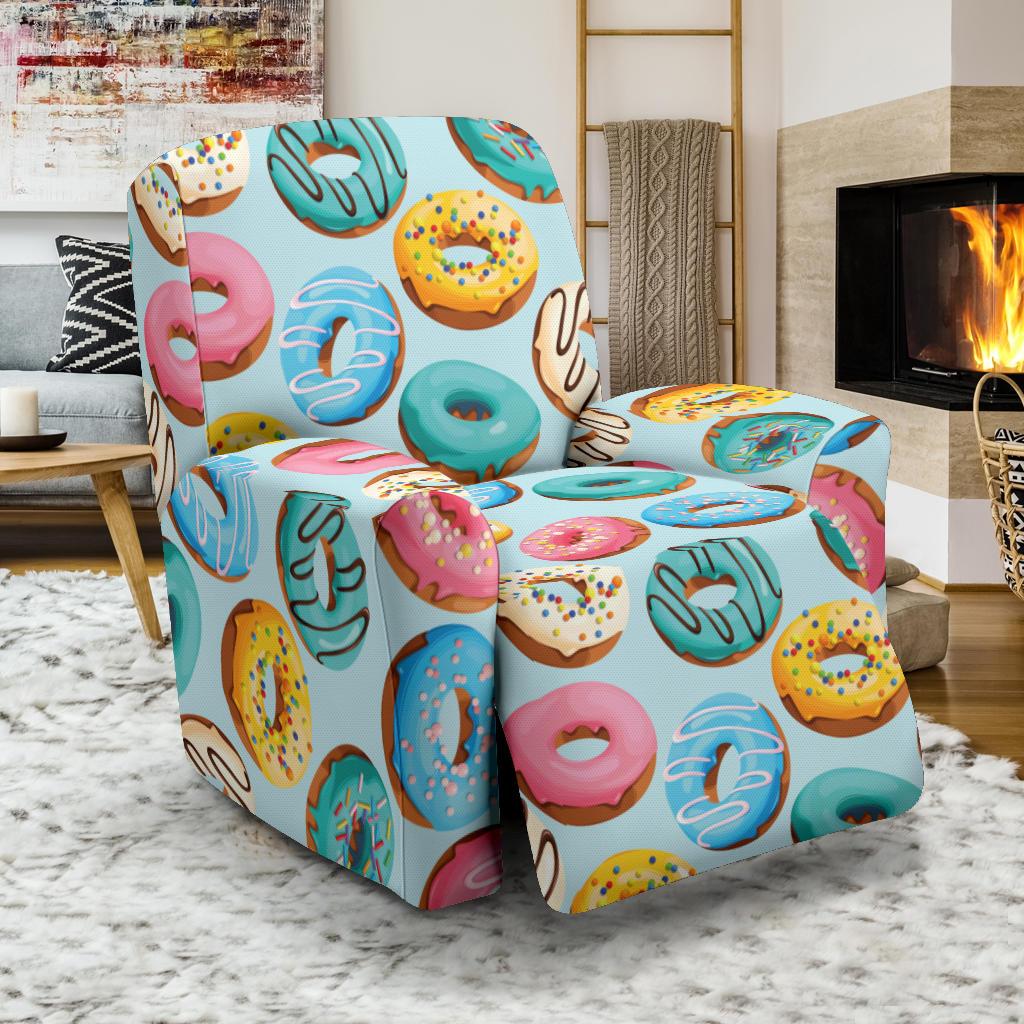 Donut Pattern Print Design DN05 Recliner Slipcover-JORJUNE.COM