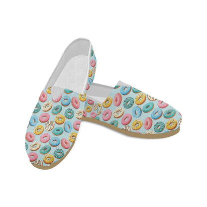 Donut Pattern Print Design DN05 Women Casual Shoes-JorJune.com