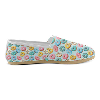 Donut Pattern Print Design DN05 Women Casual Shoes-JorJune.com