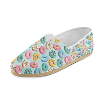 Donut Pattern Print Design DN05 Women Casual Shoes-JorJune.com