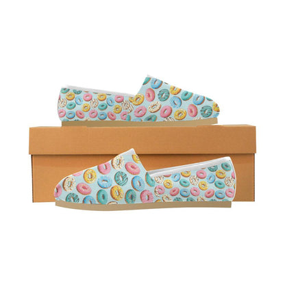 Donut Pattern Print Design DN05 Women Casual Shoes-JorJune.com