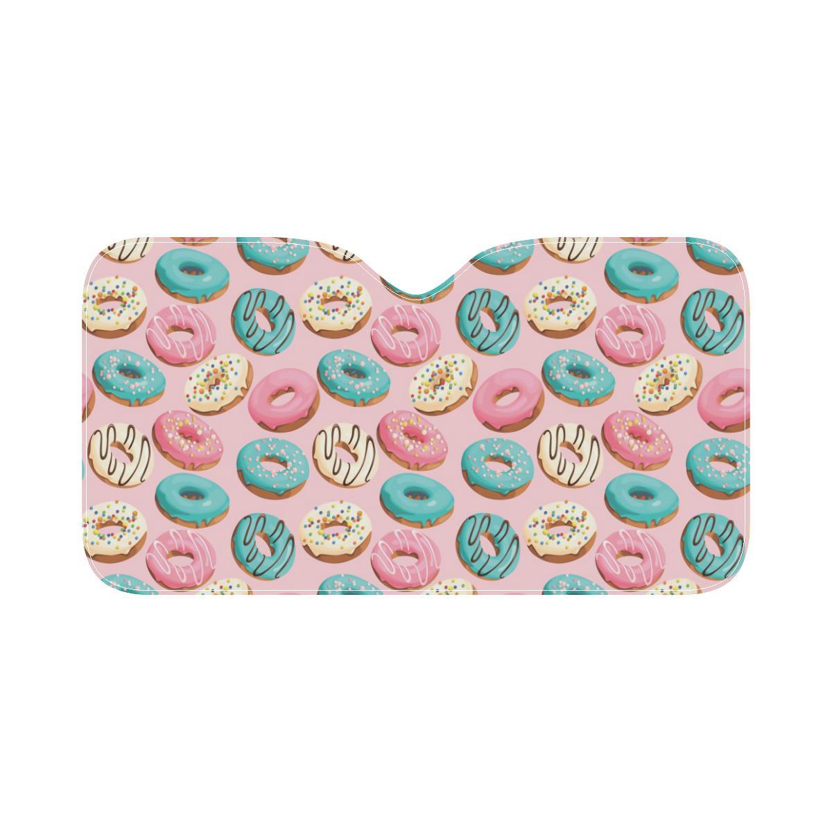 Donut Pattern Print Design DN06 Car Sun Shade-JorJune