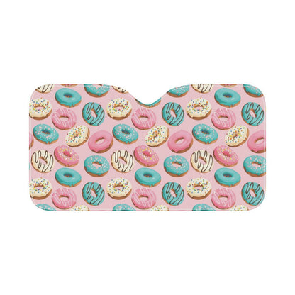 Donut Pattern Print Design DN06 Car Sun Shade-JorJune