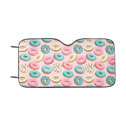 Donut Pattern Print Design DN06 Car Sun Shade-JorJune