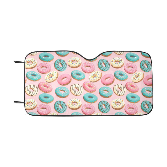 Donut Pattern Print Design DN06 Car Sun Shade-JorJune