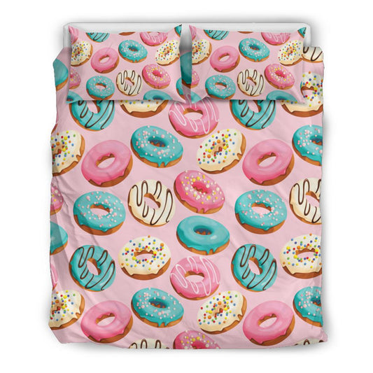 Donut Pattern Print Design DN06 Duvet Cover Bedding Set-JORJUNE.COM