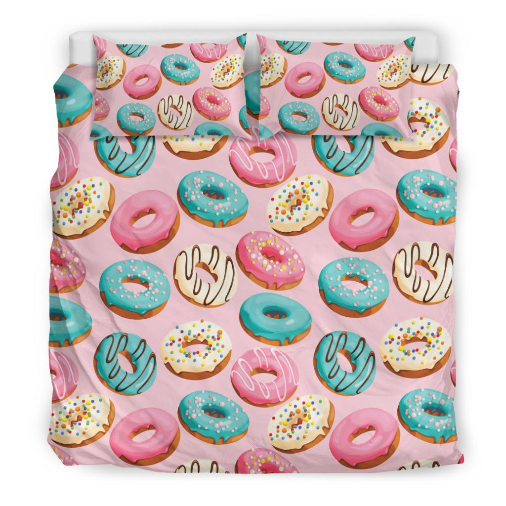 Donut Pattern Print Design DN06 Duvet Cover Bedding Set-JORJUNE.COM