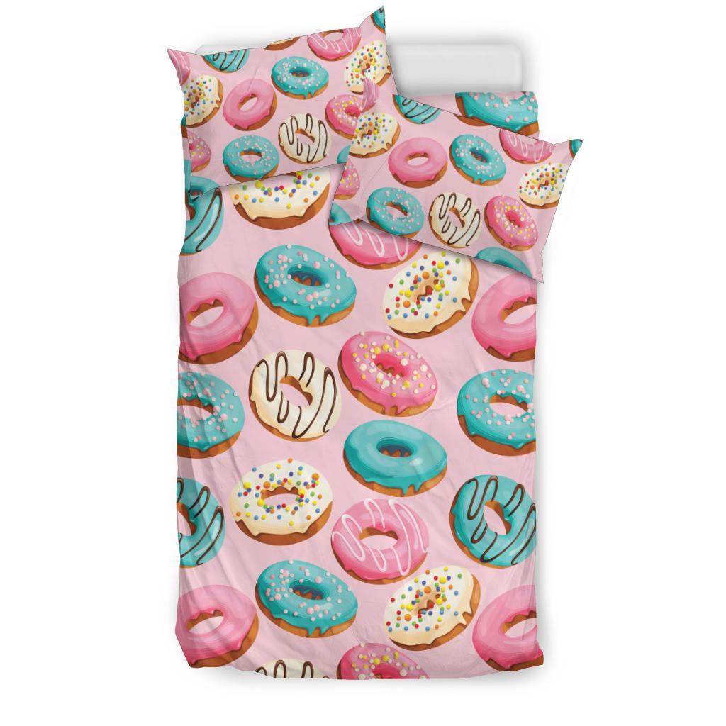 Donut Pattern Print Design DN06 Duvet Cover Bedding Set-JORJUNE.COM