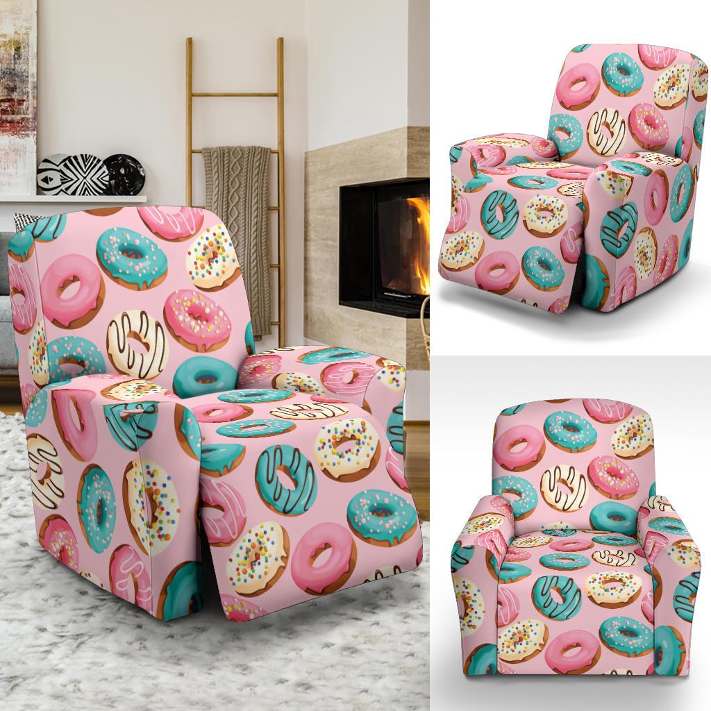 Donut Pattern Print Design DN06 Recliner Slipcover-JORJUNE.COM