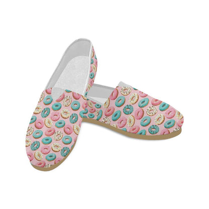 Donut Pattern Print Design DN06 Women Casual Shoes-JorJune.com