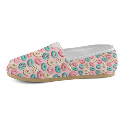Donut Pattern Print Design DN06 Women Casual Shoes-JorJune.com
