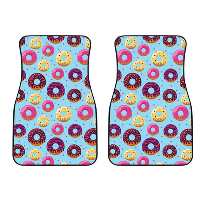 Donut Pattern Print Design DN07 Car Floor Mats-JorJune