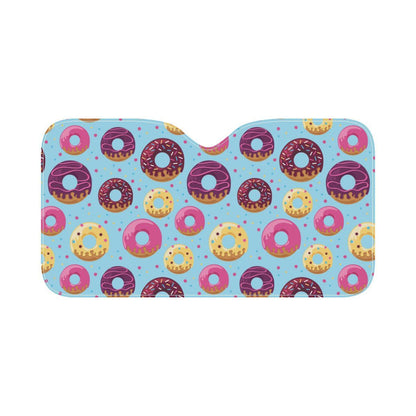 Donut Pattern Print Design DN07 Car Sun Shade-JorJune