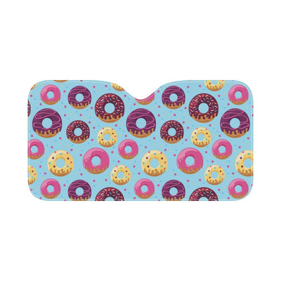 Donut Pattern Print Design DN07 Car Sun Shade-JorJune