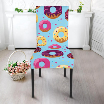 Donut Pattern Print Design DN07 Dining Chair Slipcover-JORJUNE.COM