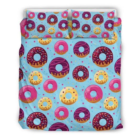 Donut Pattern Print Design DN07 Duvet Cover Bedding Set-JORJUNE.COM
